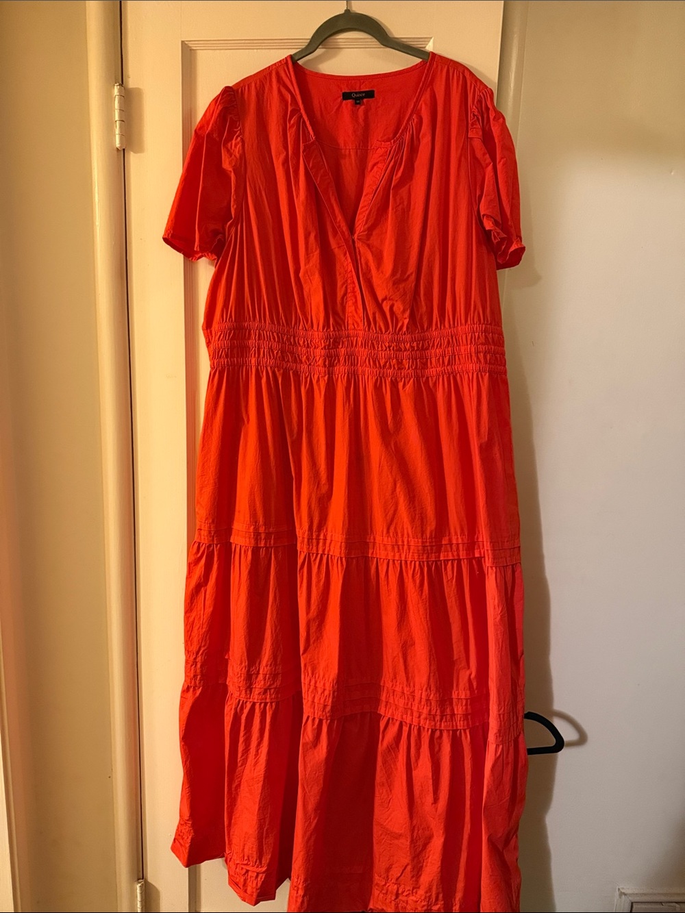 Quince 100% Organic Smocked Cotton Poplin Midi Dress